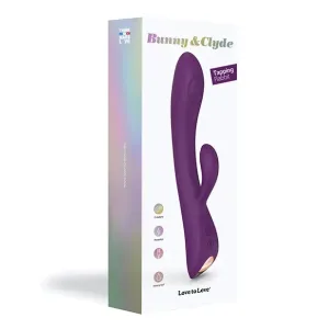 Love to Love Bunny & Clyde Rechargeable Tapping Rabbit Silicone Vibrator