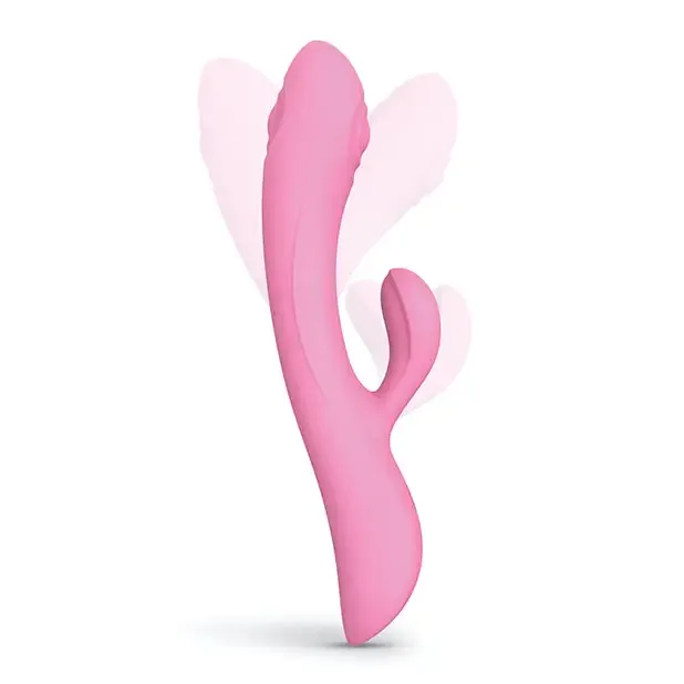 Love to Love Bunny & Clyde Rechargeable Tapping Rabbit Silicone Vibrator