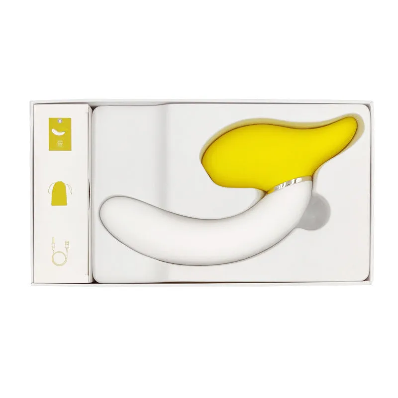 Lurevibe - Rotating Banana Vibrator Sucking Double Vibration Masturbation Sex Toy