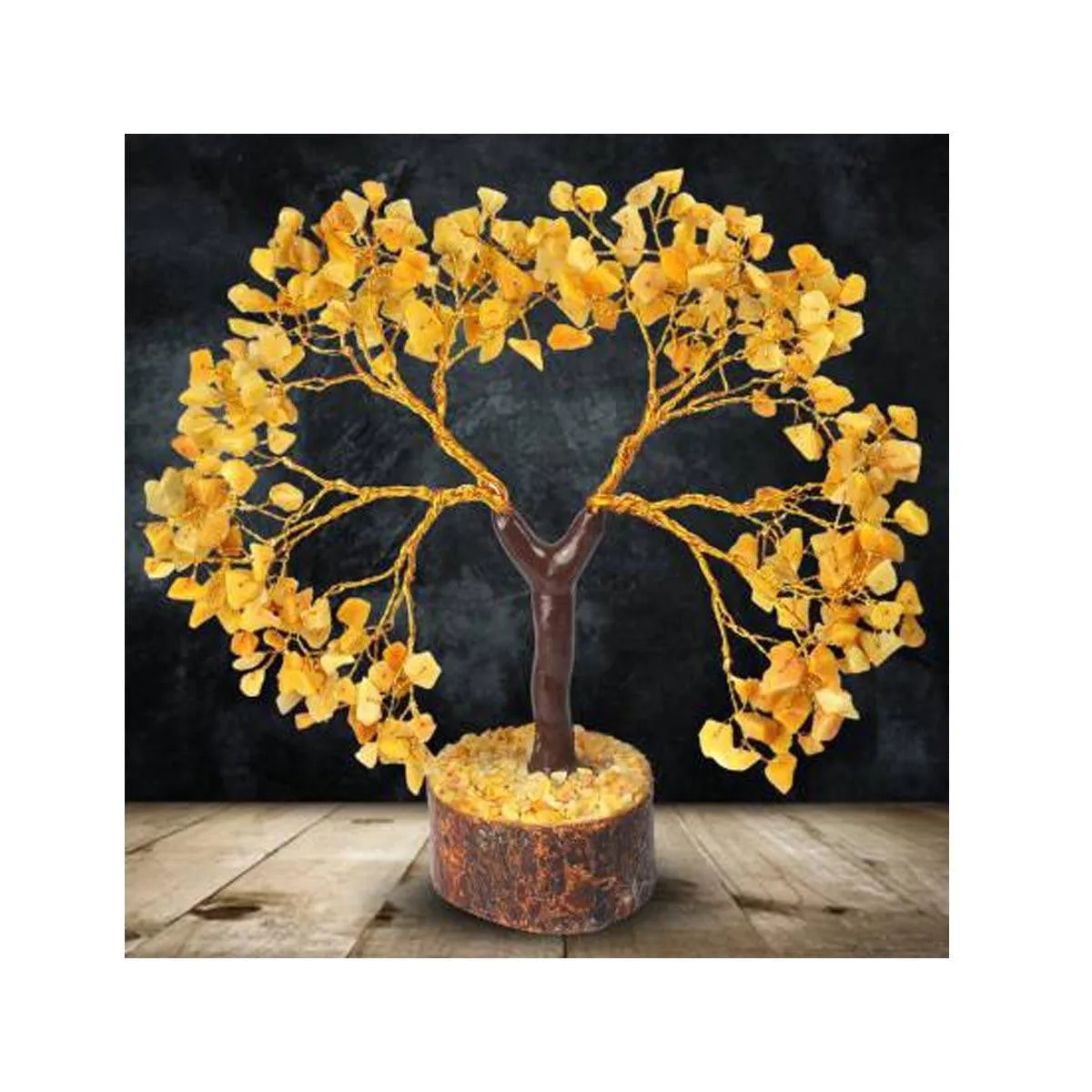 Natural Crystal Golden Quartz Tree