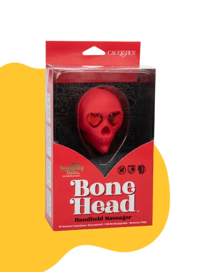 Naughty Bits BONE HEAD Handheld Mini Skull Vibrator