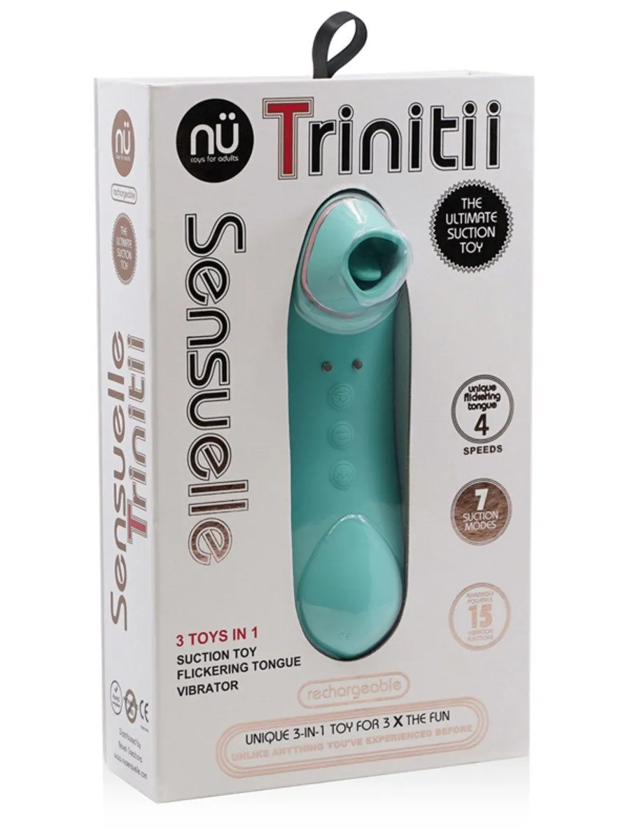 Nu Sensuelle Trinitii Flickering & Suction Clit Massager