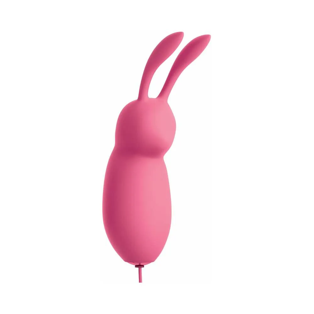 Pipedream OMG! Bullets #Cute USB-Powered Silicone Vibrating Bullet With Ears Pink