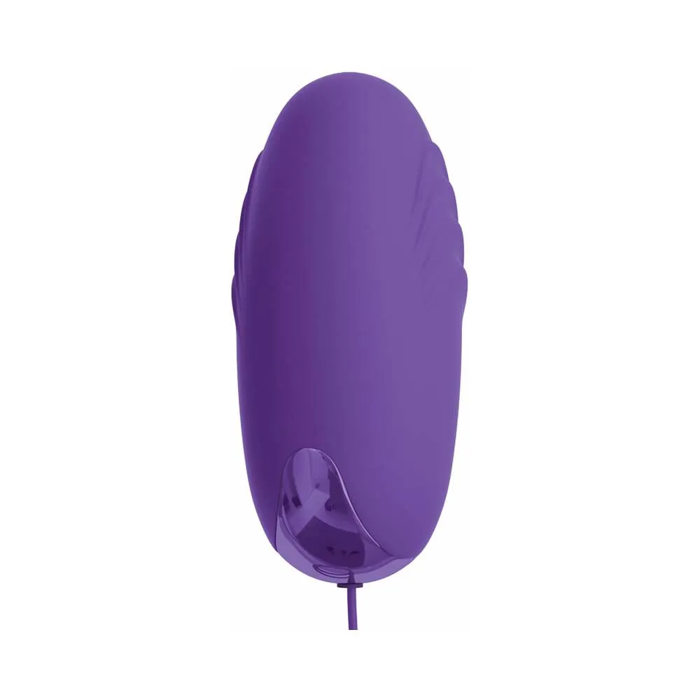 Pipedream OMG! Bullets #Happy USB-Powered Silicone Vibrating Bullet Purple