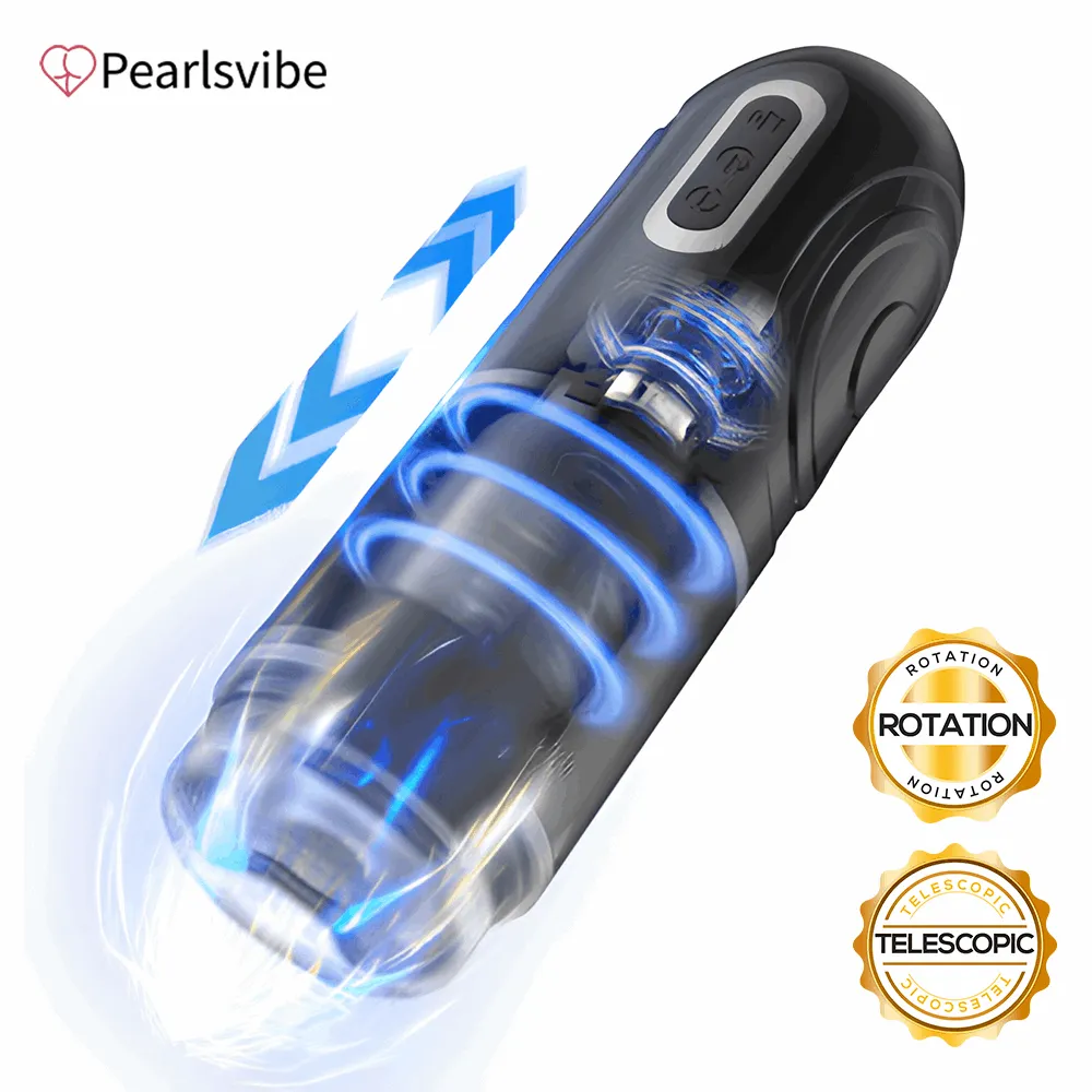 PowerKing Ultra-Technical Hands-free 7 Telescopic Rotation Modes Male Masturbator Cup