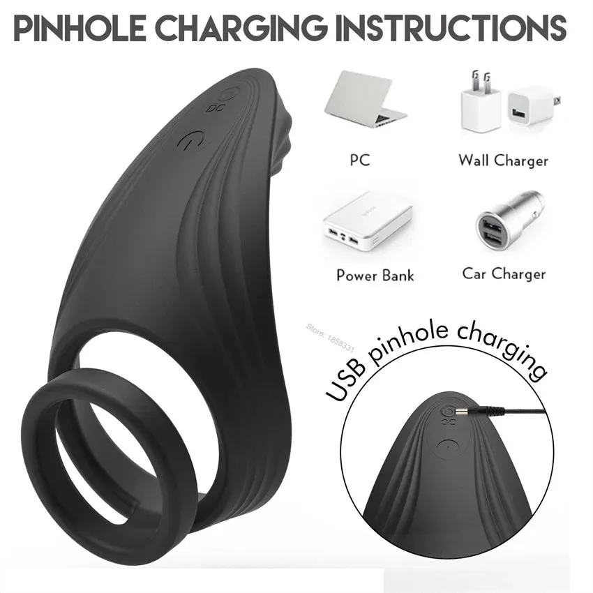 Rimba Silent Uno 2 In One Cock Ring | Clitoral | Perennial  | Remote Control | USB