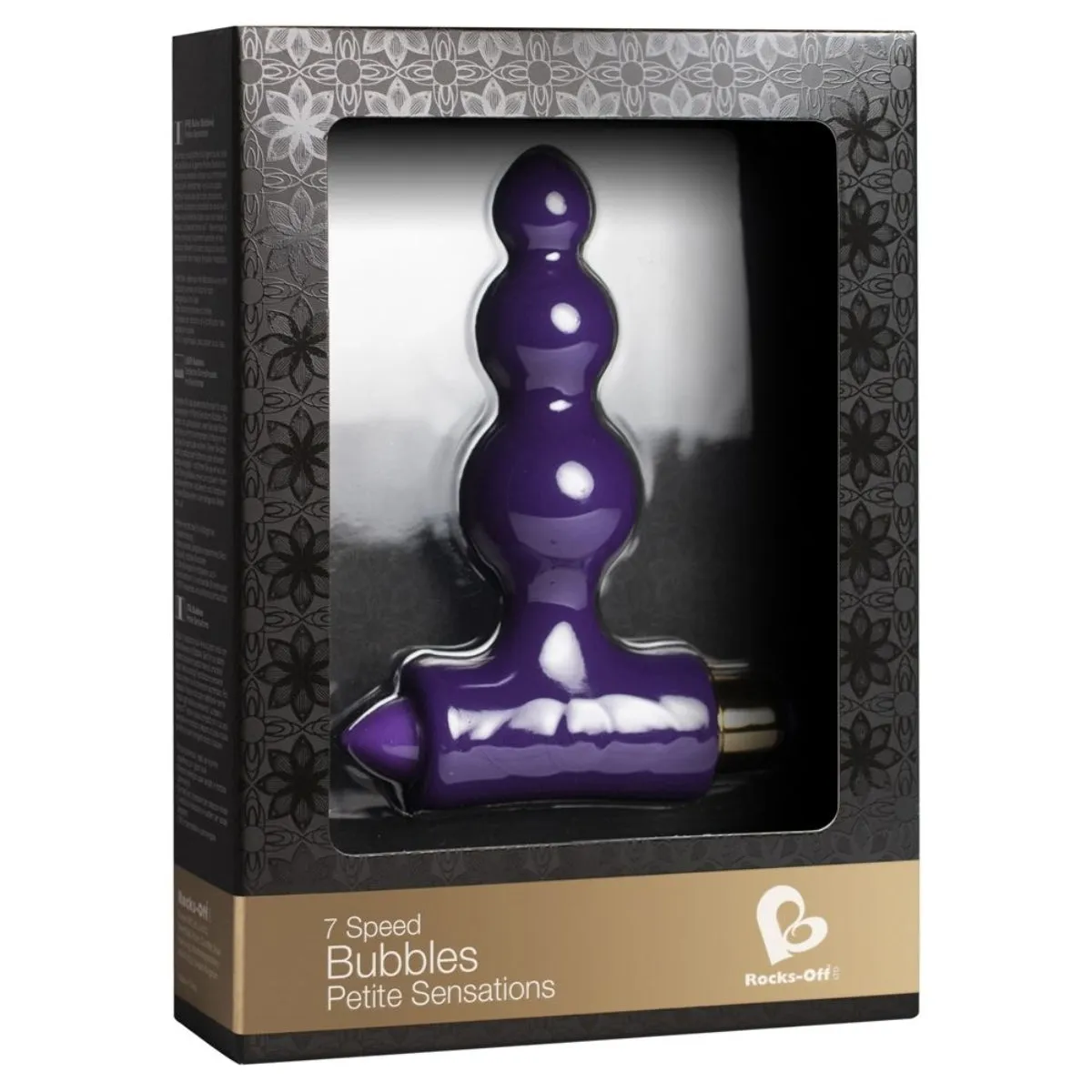 Rocks Off Petite Sensations Bubbles Vibrating Butt Plug Purple