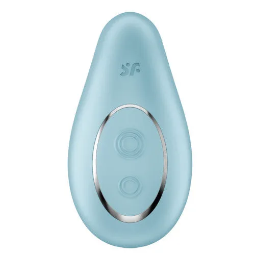 Satisfyer Dipping Delight Lay On Vibrator Light Blue