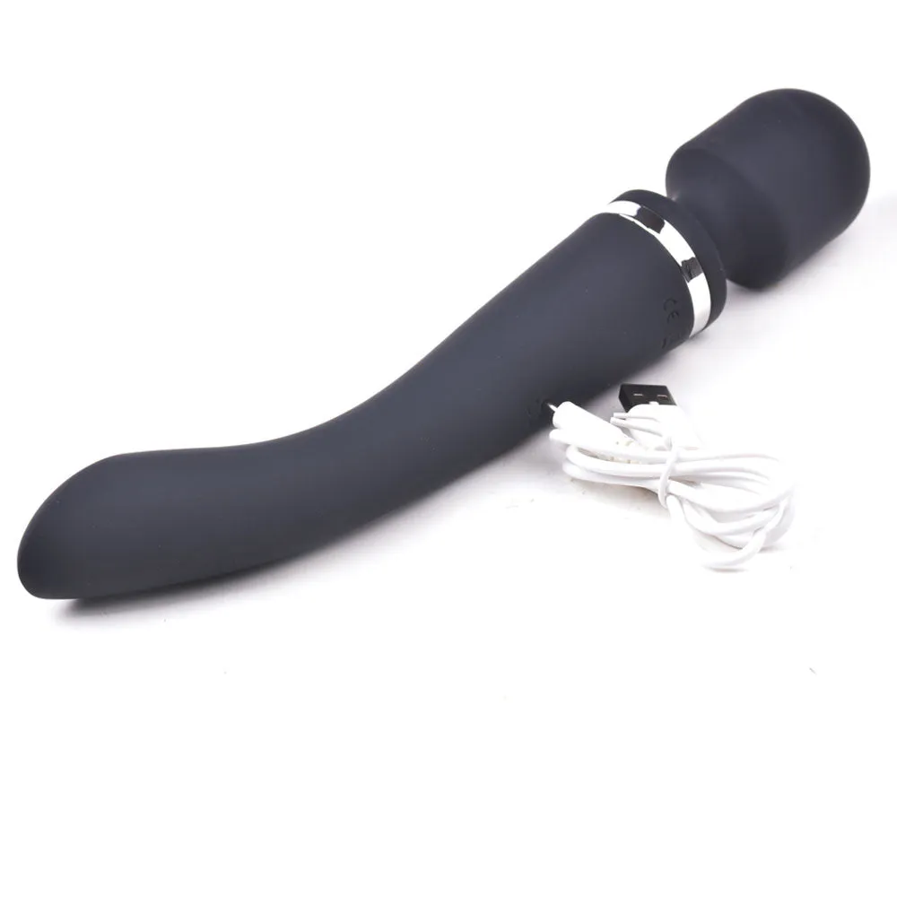 Sinful Dual Magic Lodi 10 Speed Silicone Wand Massager | Black