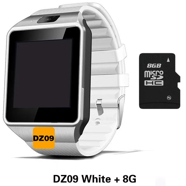 Smart Watch DZ09 Support SIM TF Card Clock Sync Notifier Bluetooth iOS Android PK GT08 GV18 U8