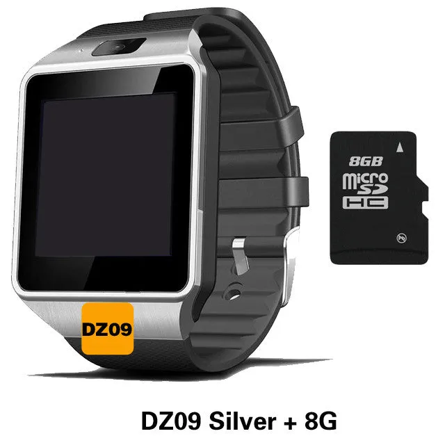 Smart Watch DZ09 Support SIM TF Card Clock Sync Notifier Bluetooth iOS Android PK GT08 GV18 U8