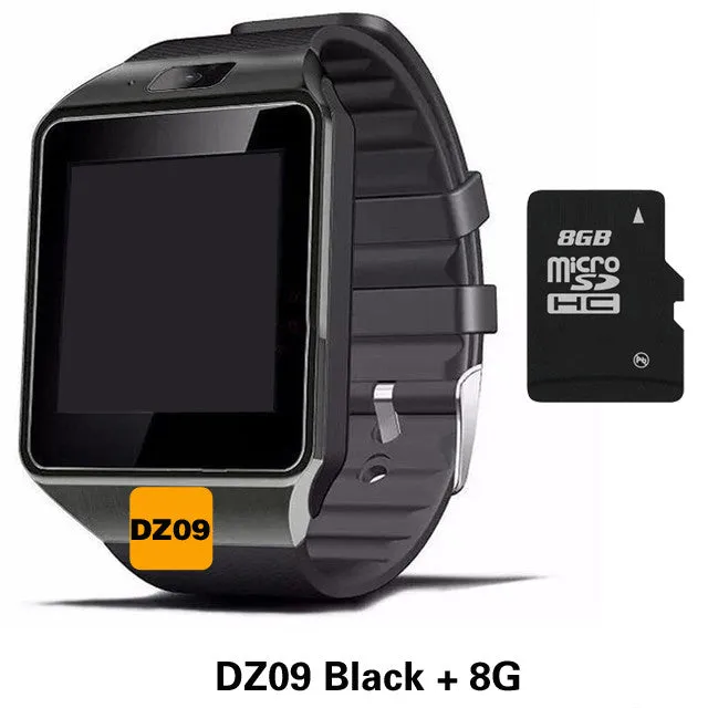 Smart Watch DZ09 Support SIM TF Card Clock Sync Notifier Bluetooth iOS Android PK GT08 GV18 U8