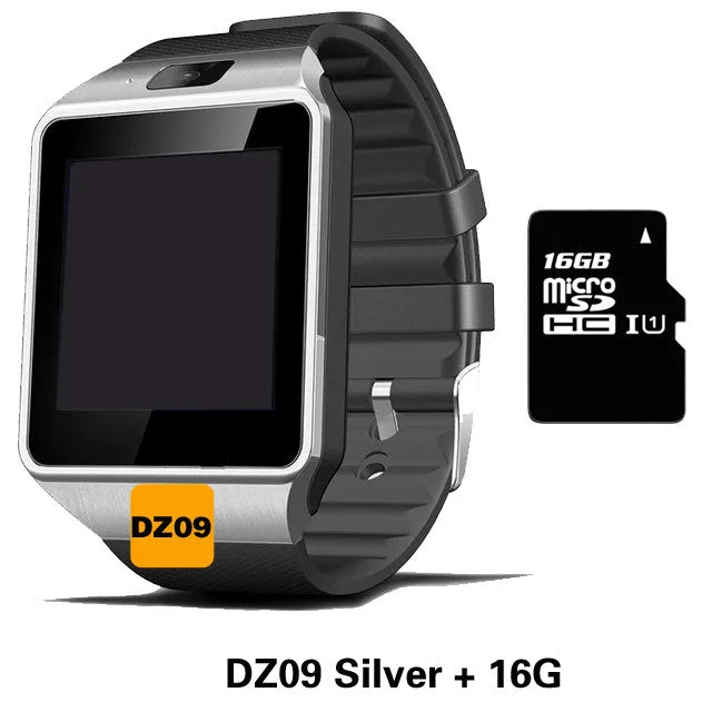 Smart Watch DZ09 Support SIM TF Card Clock Sync Notifier Bluetooth iOS Android PK GT08 GV18 U8