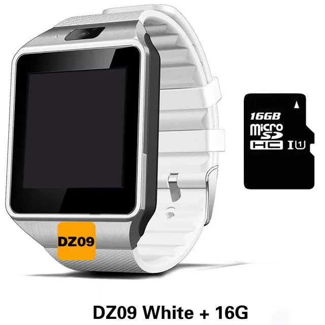 Smart Watch DZ09 Support SIM TF Card Clock Sync Notifier Bluetooth iOS Android PK GT08 GV18 U8