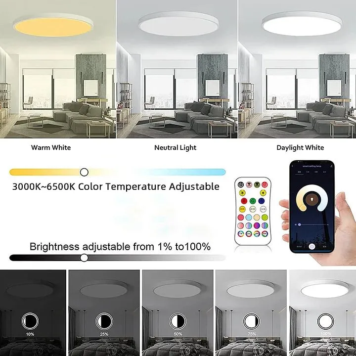 Smart WIFI LED Round Ceiling Light GHomeSmart®