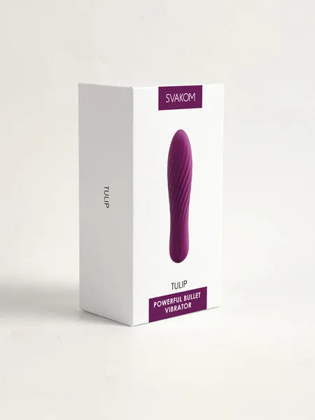 Svakom Tulip Rechargeable Powerful Bullet Vibrator Violet