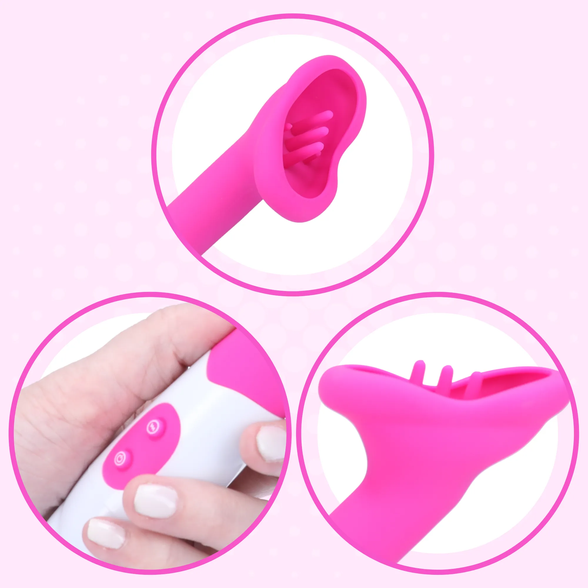 Tease Beginner's Silicone Lip-Shaped Clit Vibrator