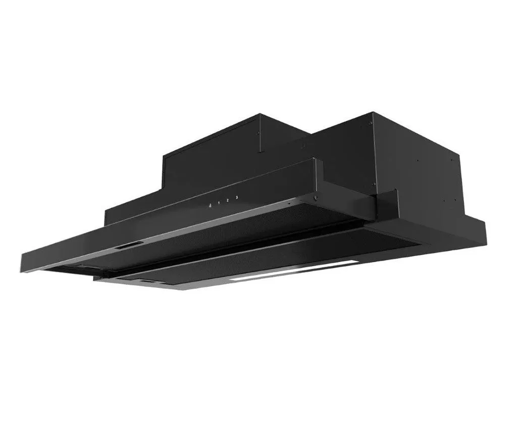 Telescopic Hood Maan Corona Touch Bis 60 635 M3/H, Black