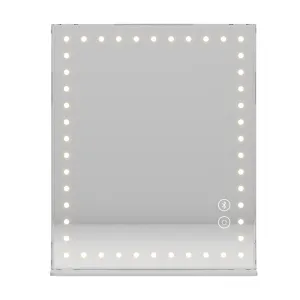 The Audrey Table Top LED Hollywood Vanity Mirror with Bluetooth & 10X Magnification