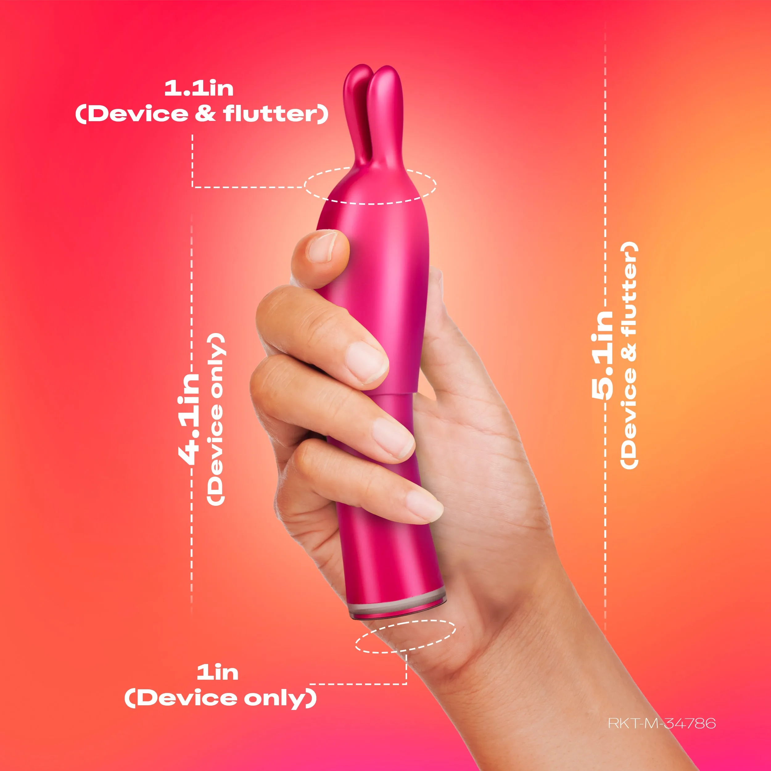 Vibe & Tease 2 in 1 Vibrator and Teaser Tip