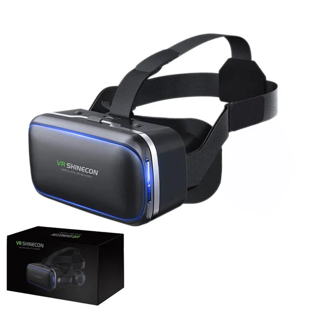 Virtual reality 3D glasses headset with controller