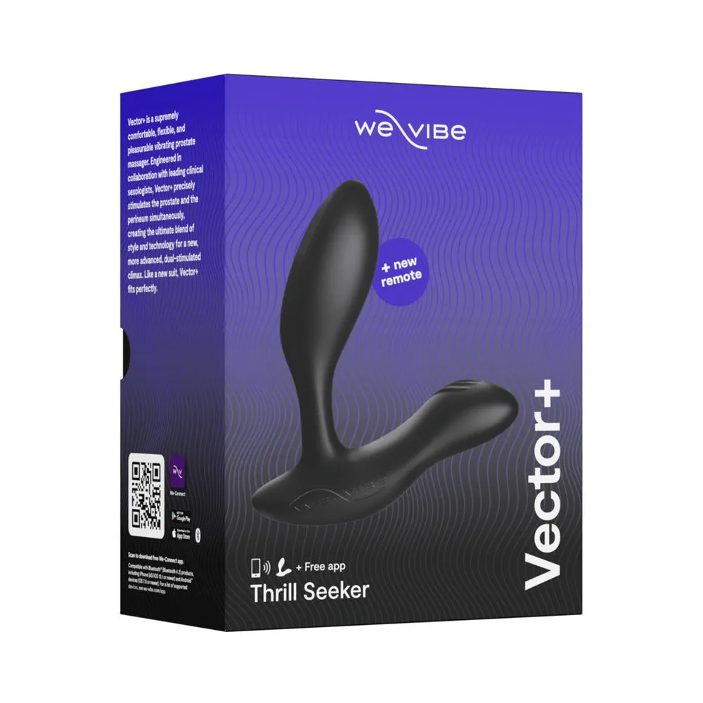 We-Vibe Vector  Dual Stimulation Prostate Massager Charcoal Black