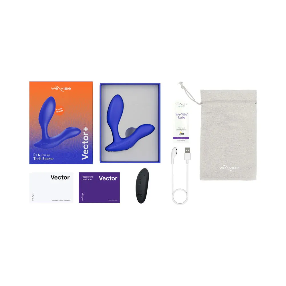 We-Vibe Vector  Dual Stimulation Prostate Massager Royal Blue