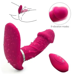 Wearable Wireless Controlling Dildo Vibrator