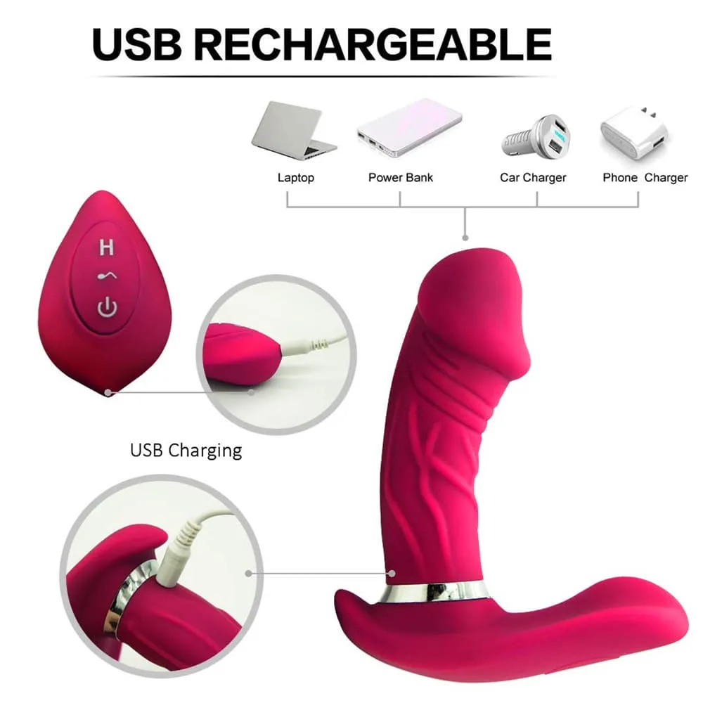 Wearable Wireless Controlling Dildo Vibrator