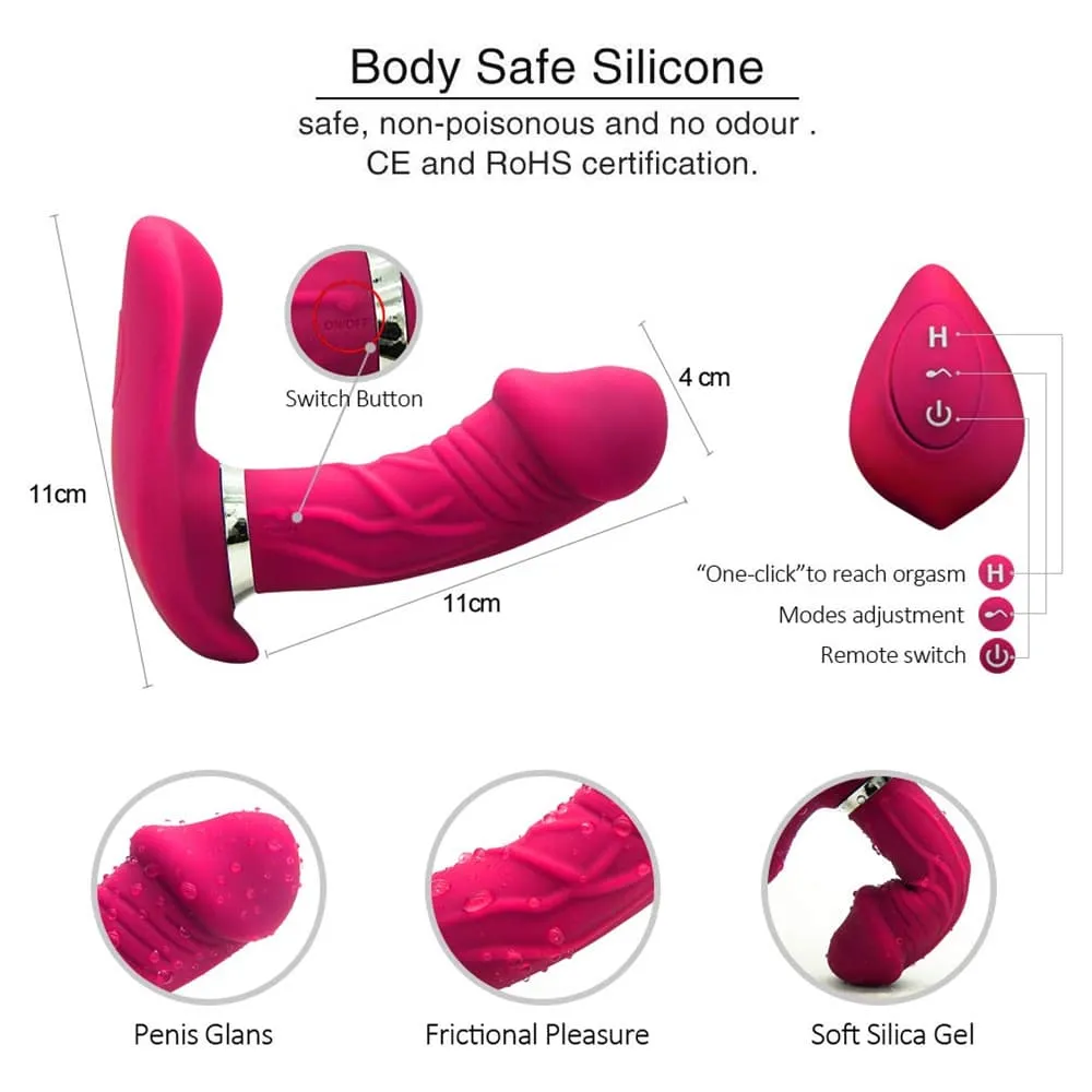 Wearable Wireless Controlling Dildo Vibrator