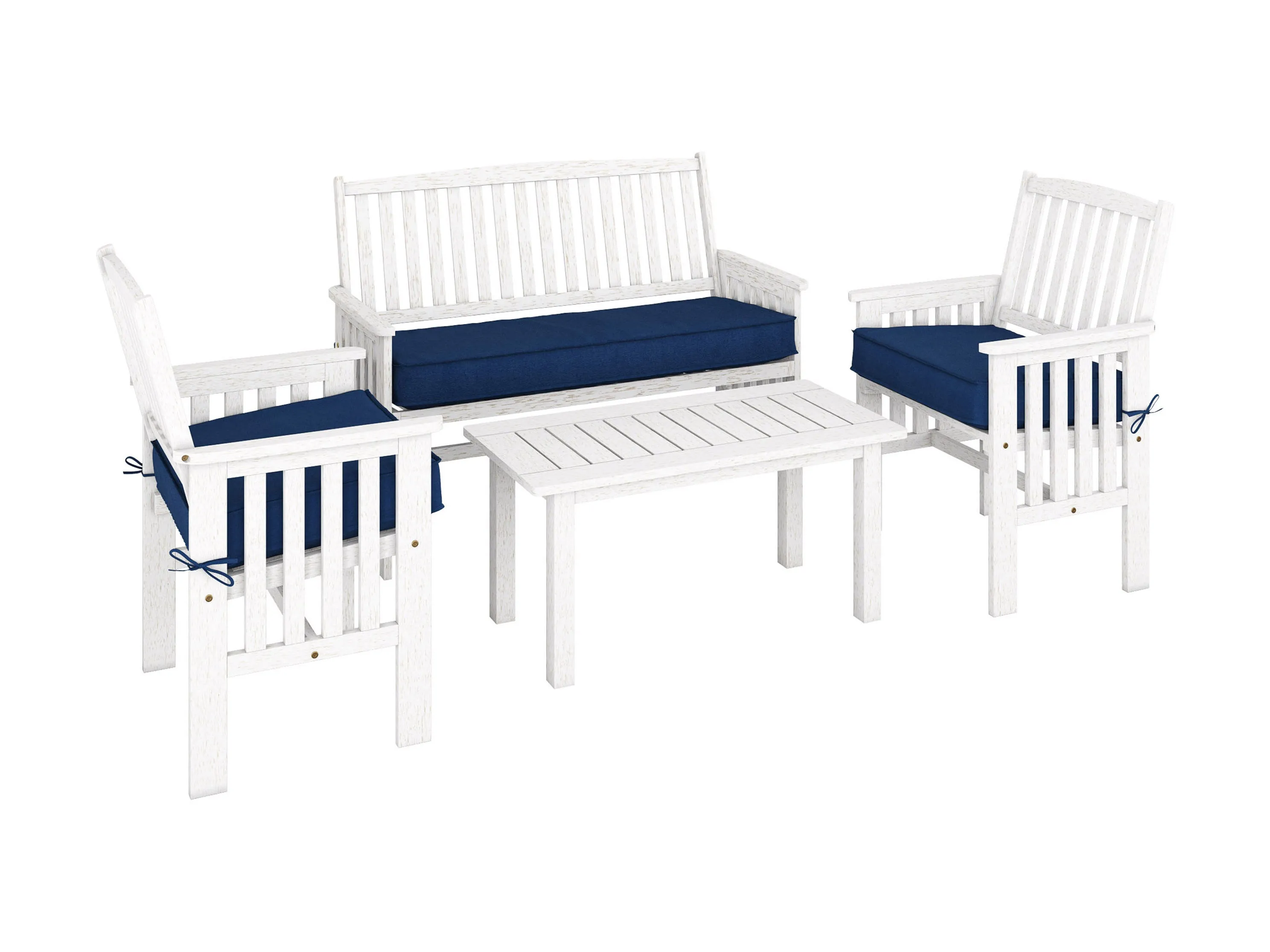 Wooden Patio Set, 4pc