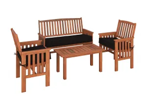 Wooden Patio Set, 4pc